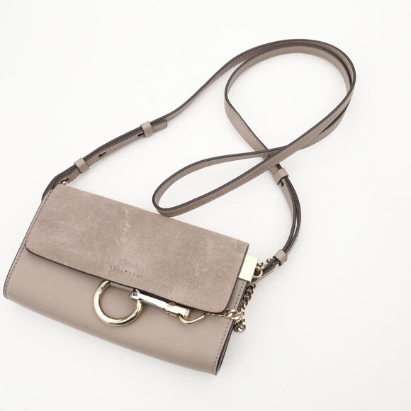 Auth Chloe Faye Small Leather Suede Bag - Picture 15 of 17